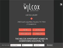 Tablet Screenshot of liveatthewilcox.com